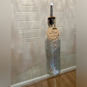 - - TableCraft Olive Oil Dispenser Glass Kitchen Bottle Pourer/ -New Pink